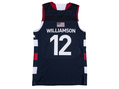2017 Zion Williamson Game Used Team USA High School "The Path" Jersey (MEARS A10) 